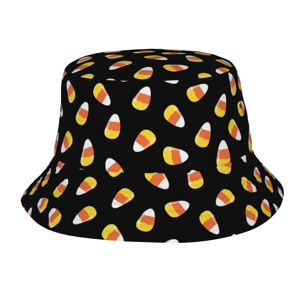 3487 Halloween Hats Funny Halloween Pumpkin Bucket Hat Sun Hat Outdoor